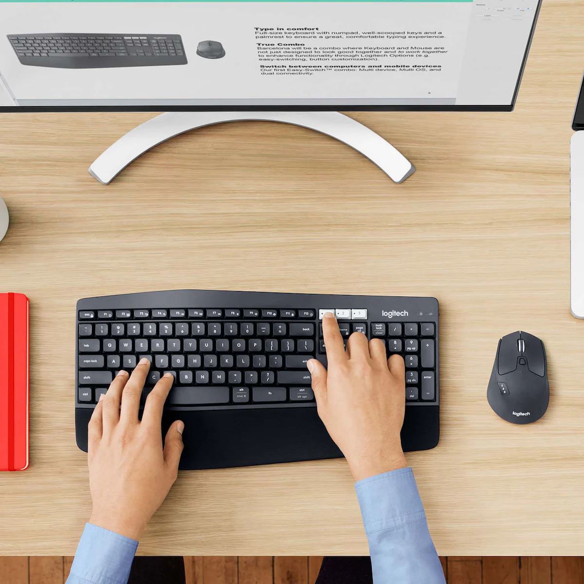 Logitech MK850 Performance trådløst tastatur og mus