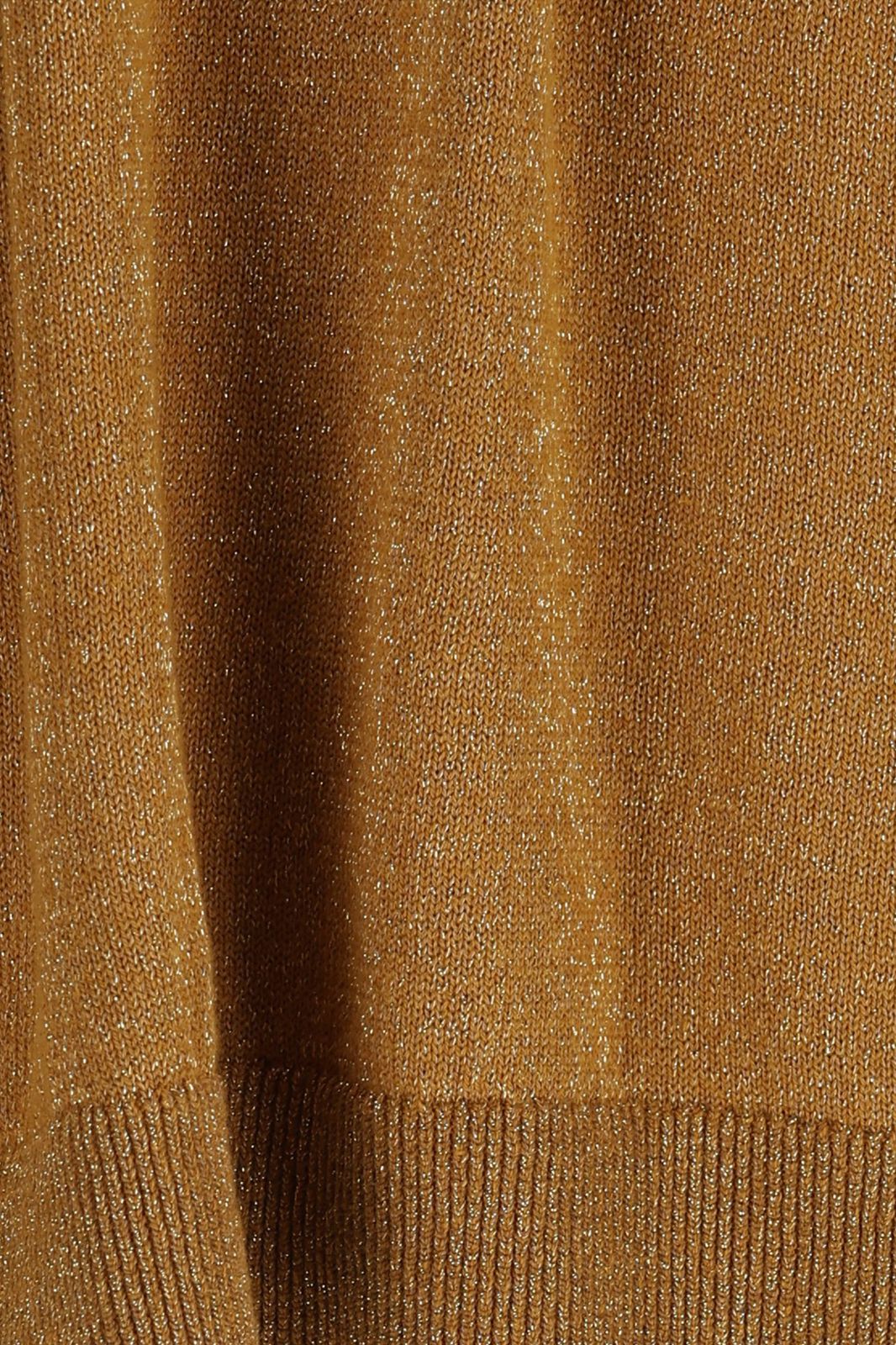 Goudbruine polo met lurex