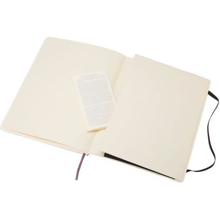 Carnet Moleskine souple 19 x 25 cm ivoire ligné 192 pages