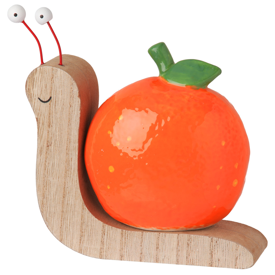 My Home Deko-Schnecke mit Orange aus Keramik orange