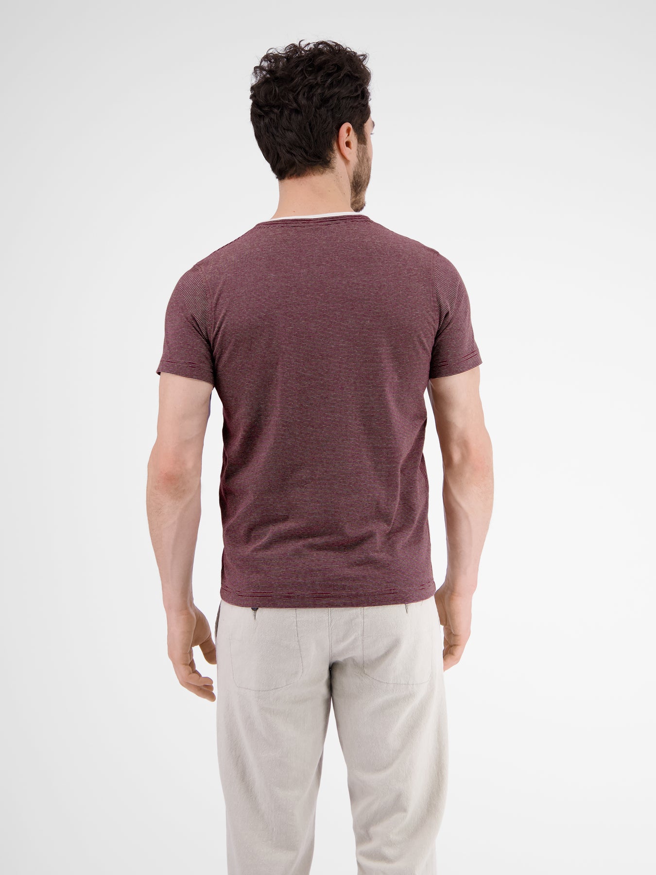 Serafino mit Finelinerstreifen, washed