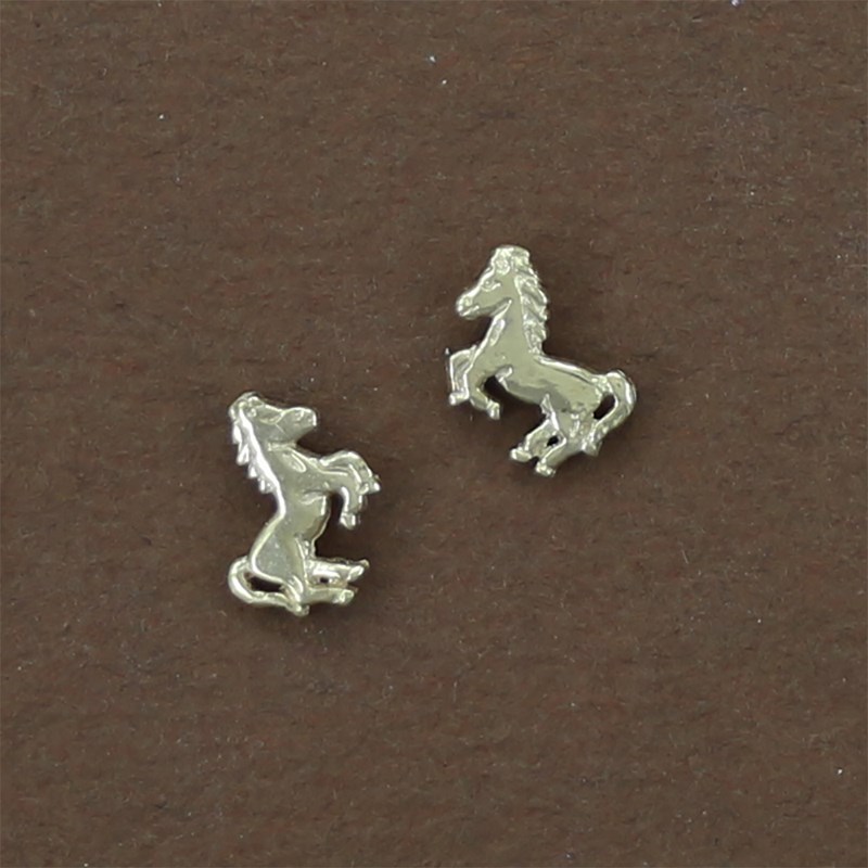Boucles d'oreilles cheval sauvage tendance - Plaqué or