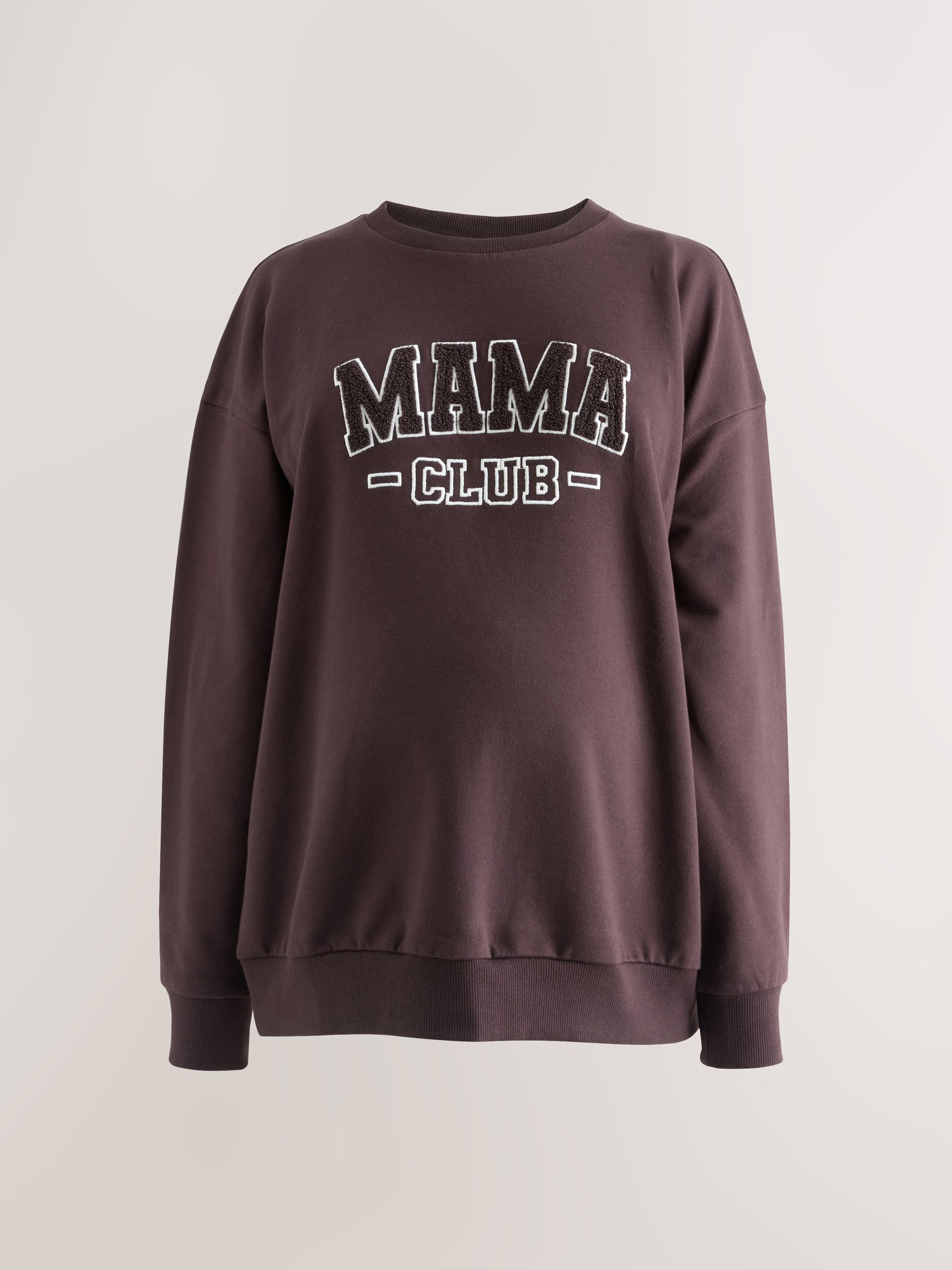 Chocoladebruin - Maternity Mini Me Sweatshirt Set