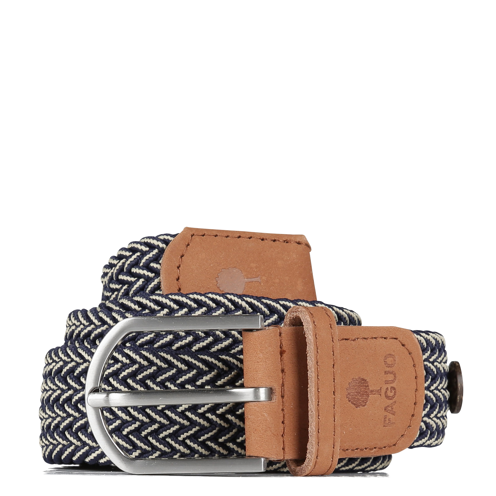 Ceinture tressée en toile | Bleu