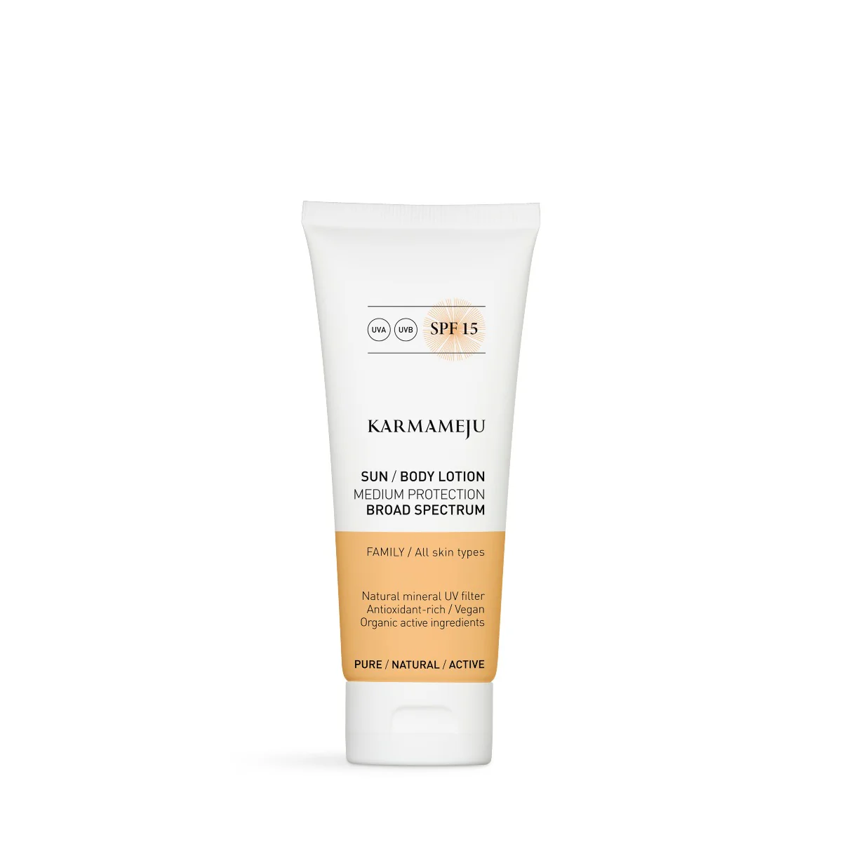 Karmameju  Sun body lotion, SPF 15 - 100 ml.