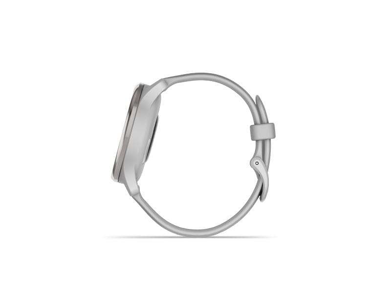 GARMIN Sportuhr Vivomove Trend Weiss/Weiss glanz Hybrid-Smartwatch