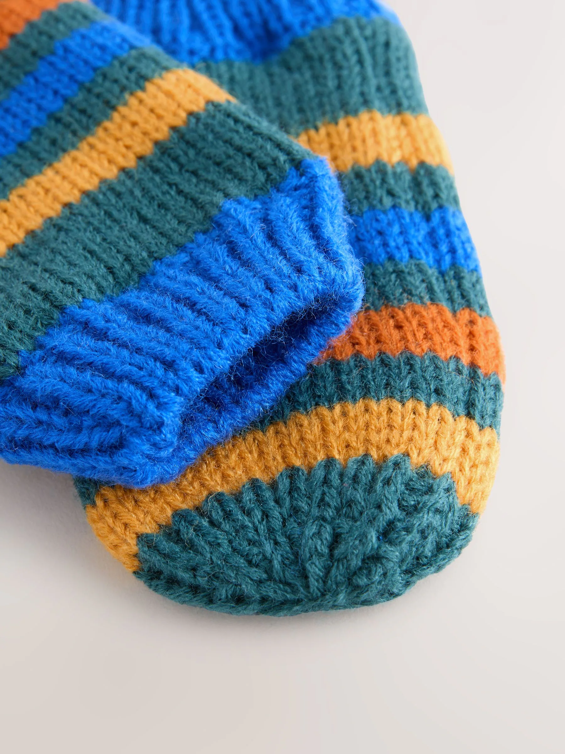 Meerdere kleuren - 2 -delige Set met geborduurde Pompon Muts en Wanten (3mnd -10jr)