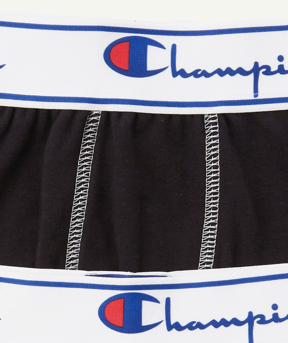 CHAMPIONLES 2 BOXERS GRIS ET NOIR