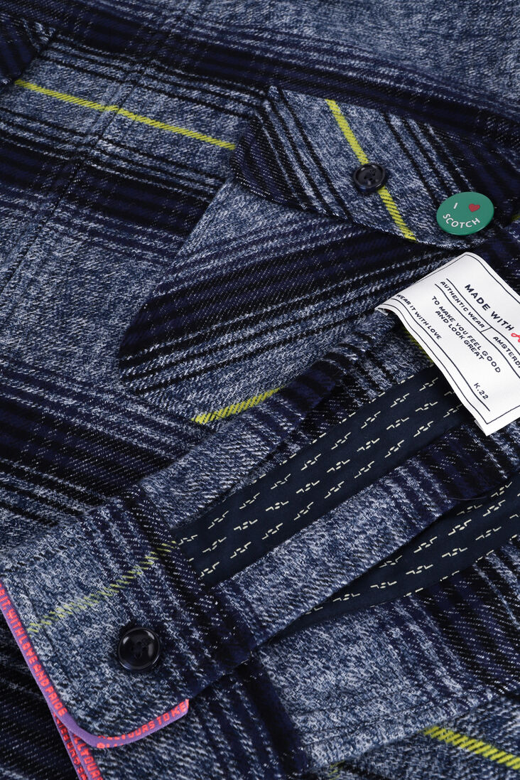 SCOTCH & SODA multi scotch & soda overshirt checked shirt jacket