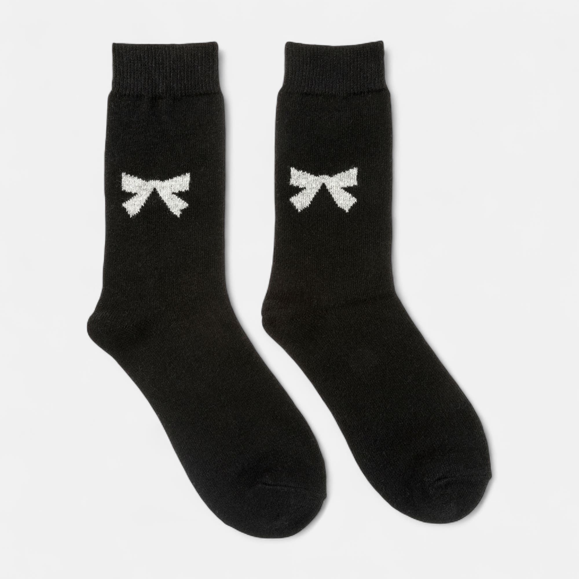 Chaussettes Femme noir vernis