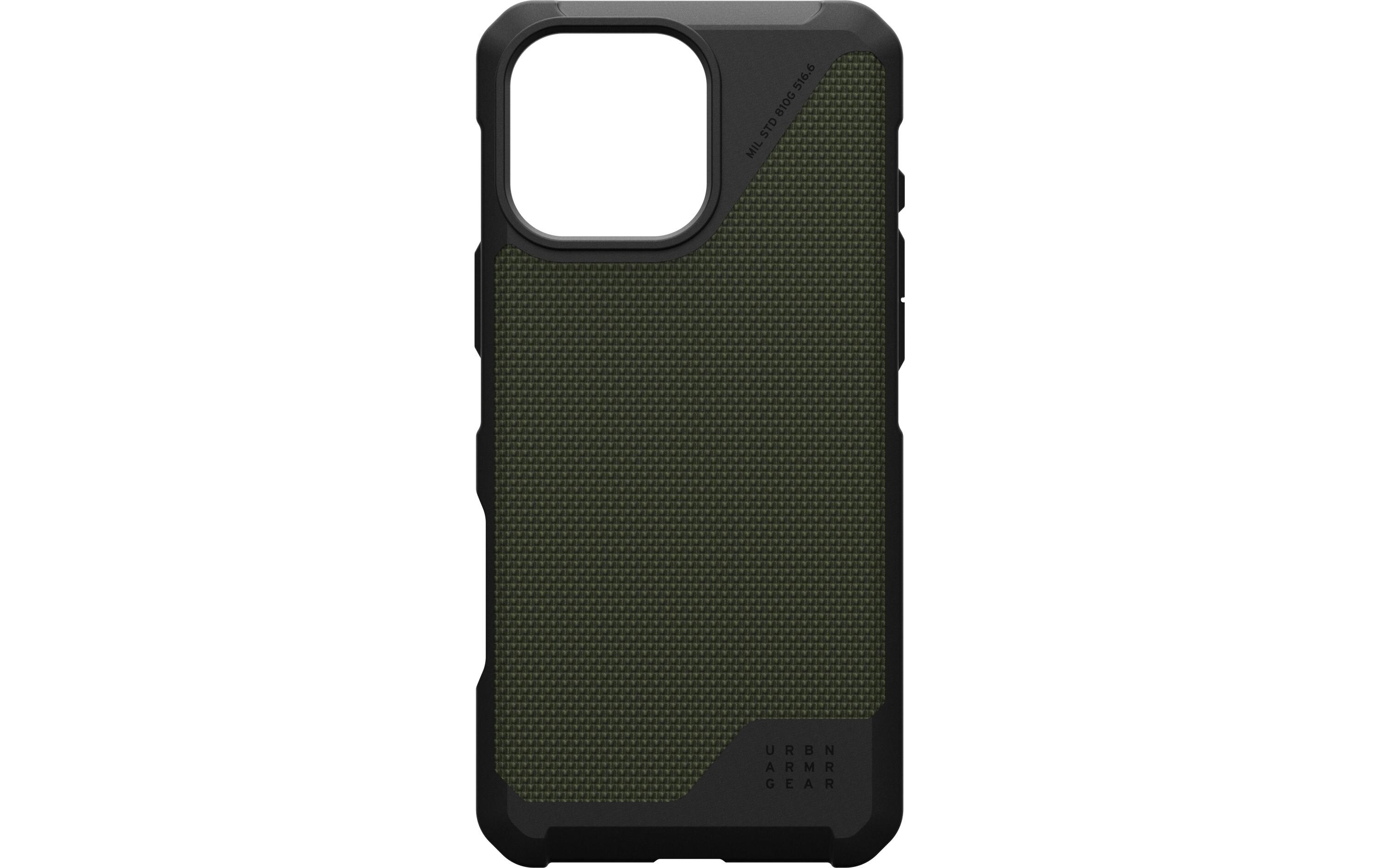 Back Cover Metropolis LT iPhone 16 Pro Max Kevlar OliveSchutzhülle für das Apple iPhone 16 Pro Max