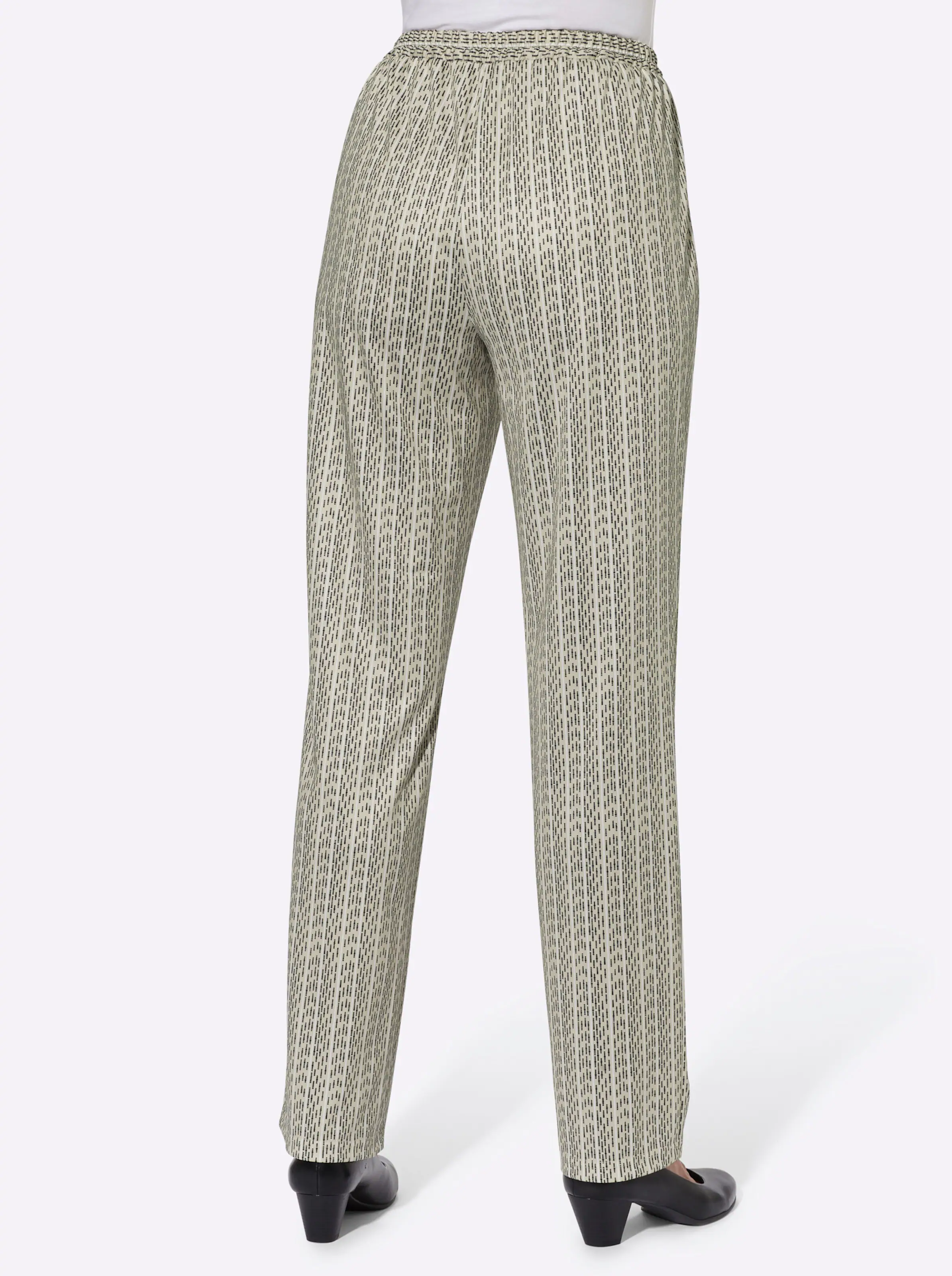 Jerseyhose in sand-gestreift