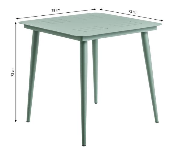 Dehner Gartentisch Paris, ca. B75/H73/T75 cm