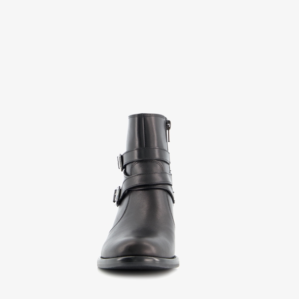 Hush Puppies leren dames enkellaarsjes met hak