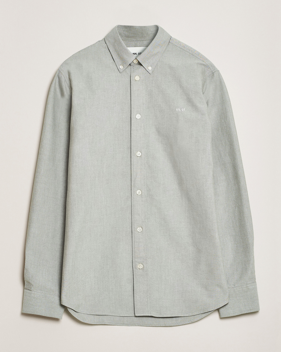 NN07 Colby Oxford Shirt Capers Green