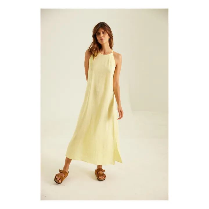 Sacrécoeur Robe Suzon Lin | Jaune citron