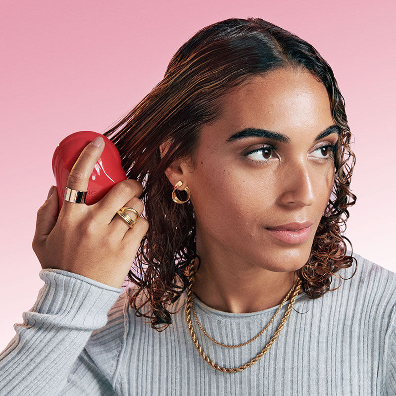Brosse démêlante Thick & Curly salsa red