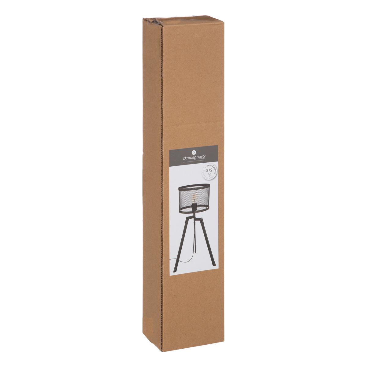 LAMPE TREPIED NOAH NOIR H.56CM