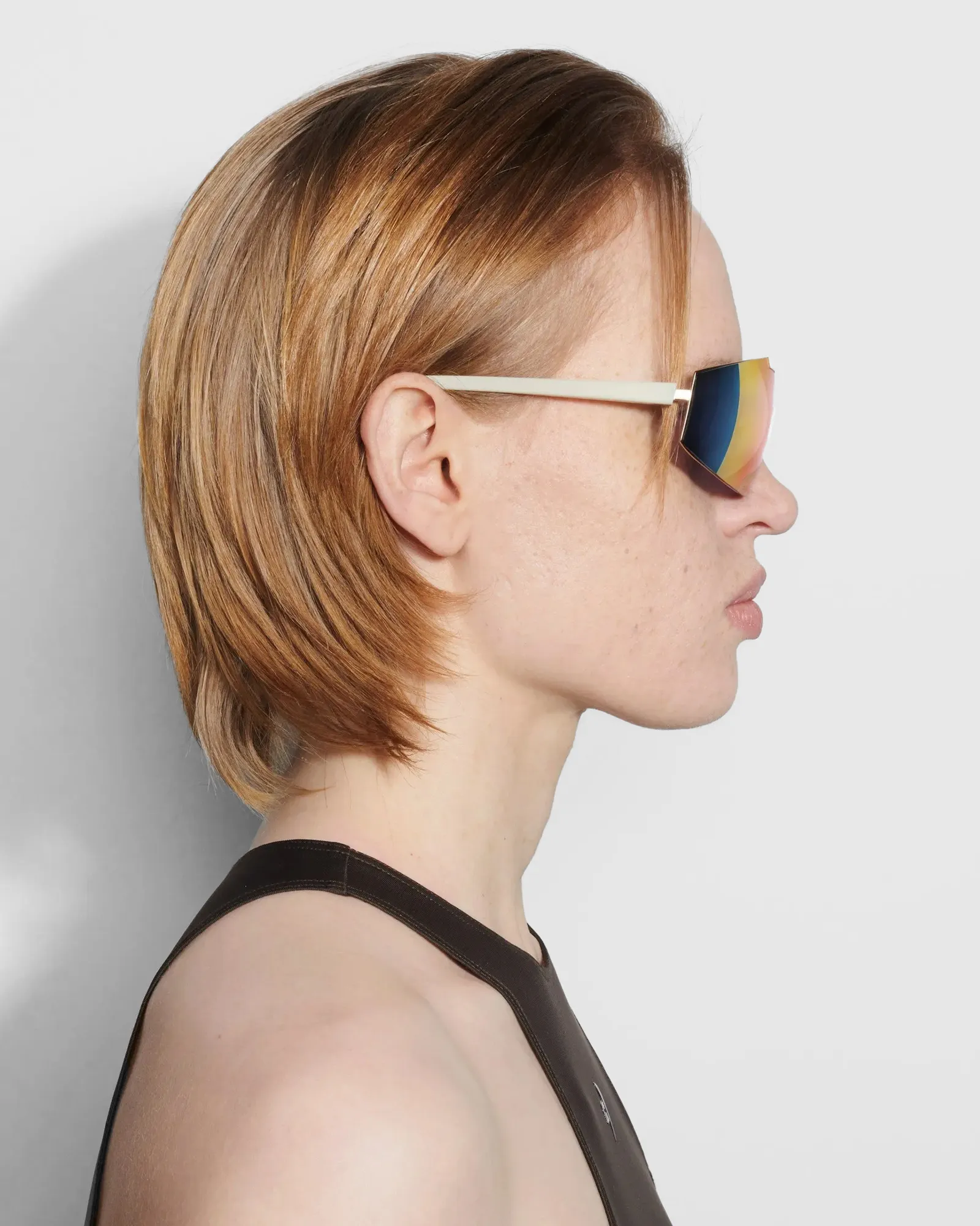 Chimi Eyewear Maison Kitsune x Chimi SHIELD WHITE SUNGLASSES