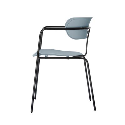 Chaise BISTRO - avec accoudoirs - bleu