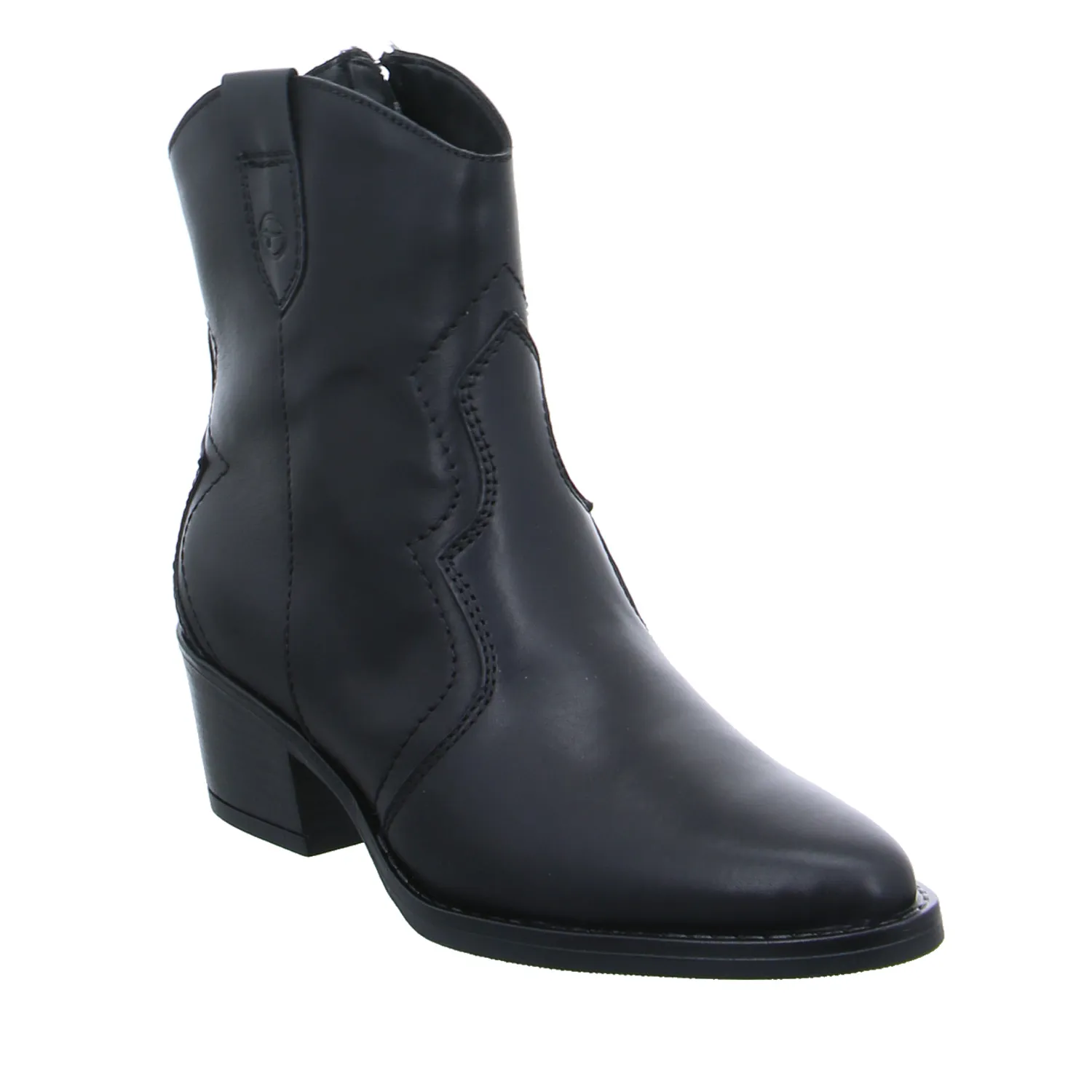 TAMARIS Stiefelette Schwarz Leder