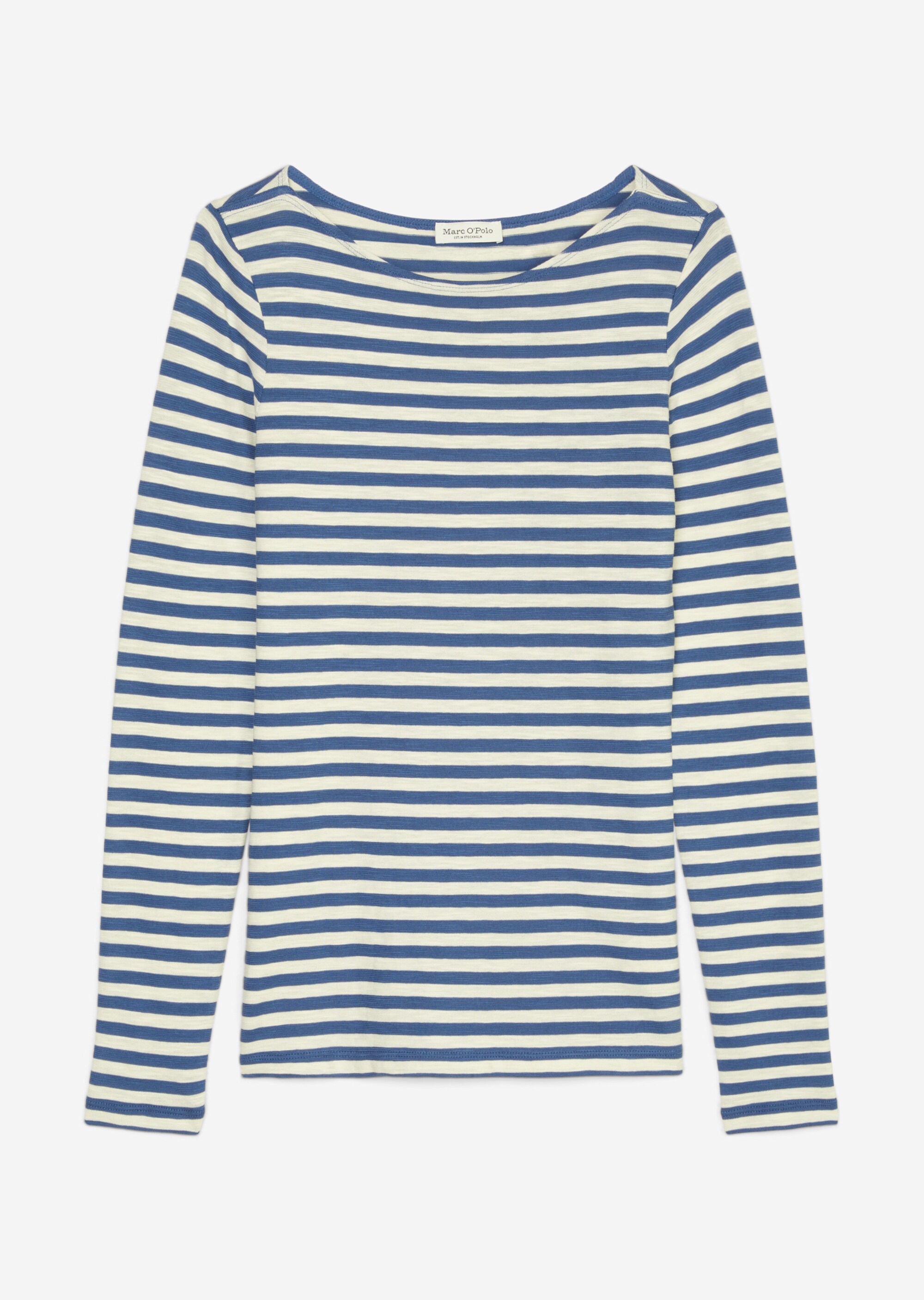 Ringel-Longsleeve regularaus Slubjersey