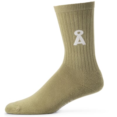 Damensocken lang, Salbeigrün