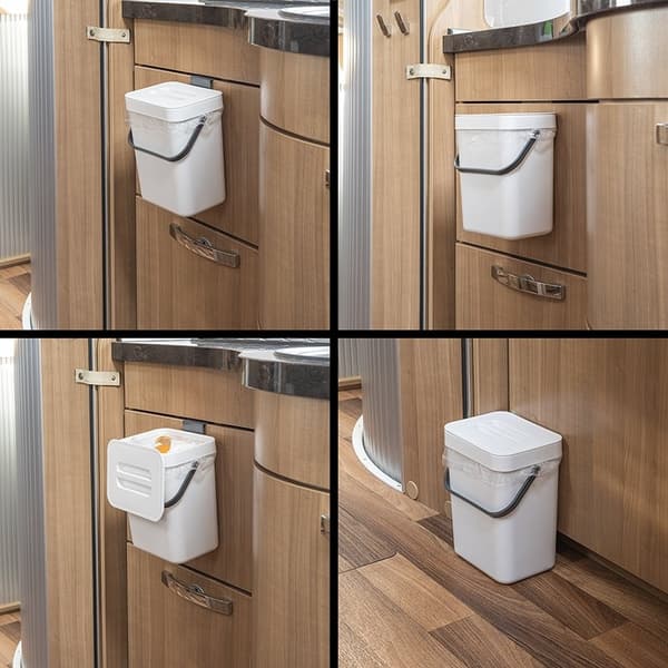 Avfallsbeholder med lokk 3L for campingvogn/bobil