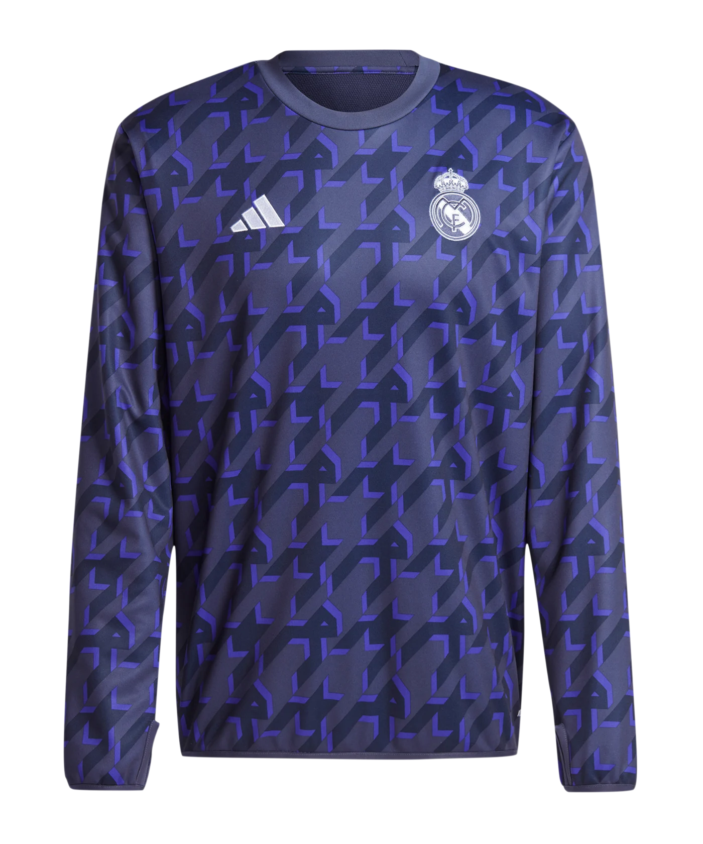 adidas Real Madrid Prematch Warmtop 2023/2024 Blau