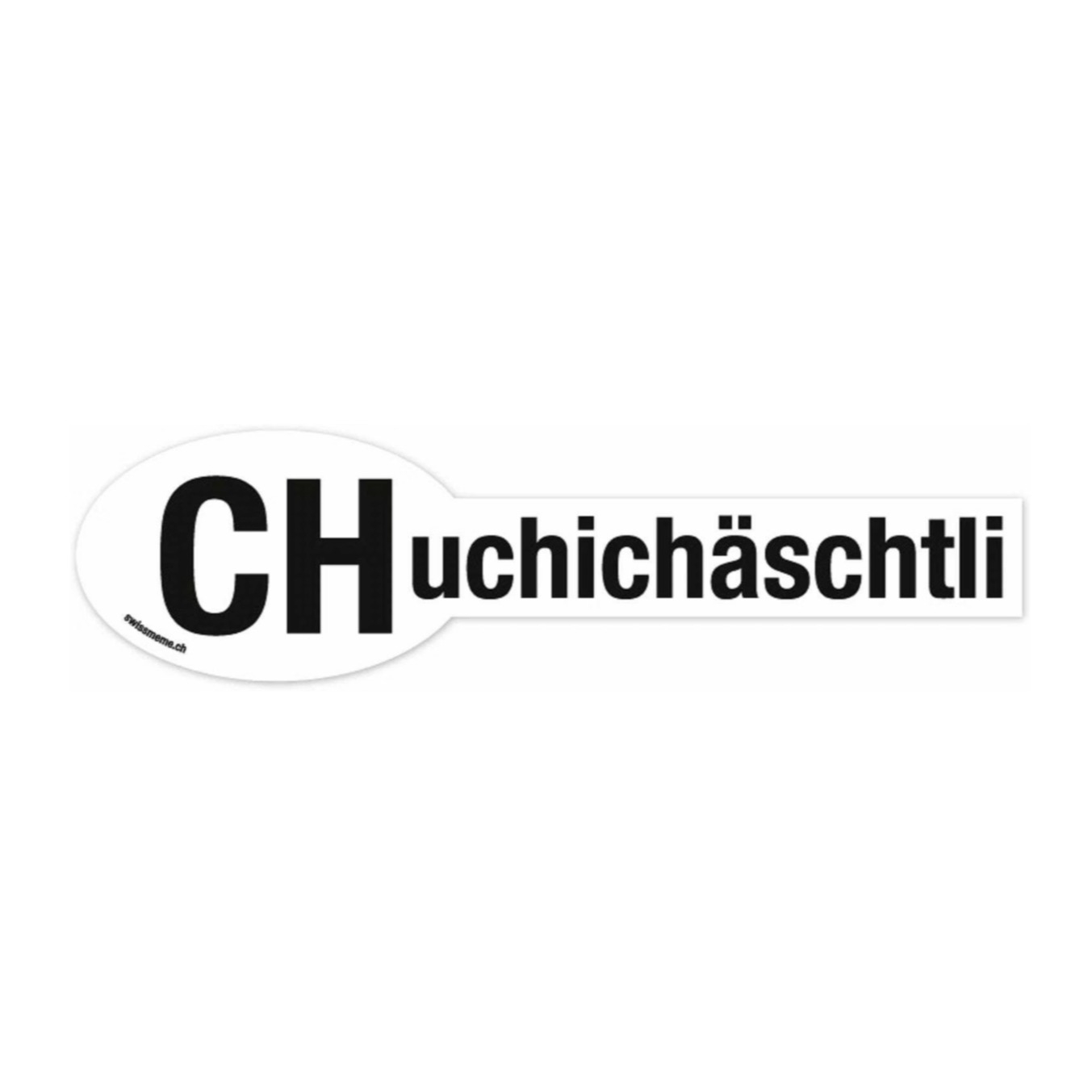 (290x75mm) Lustiger Auto CH Sticker Wasserfester Deko Schweizer Aufkleber Meme Abziehbild (051.00) - CHuchichäschtli