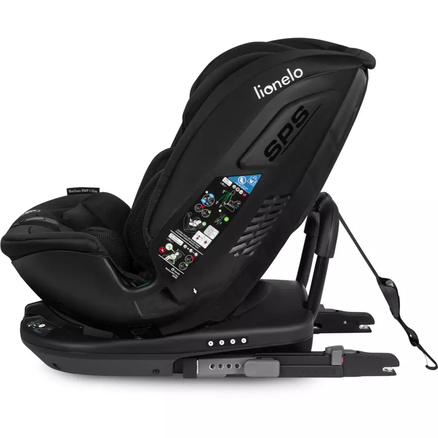 lionelo Reboarder Bastiaan RWF i-Size Black Carbon