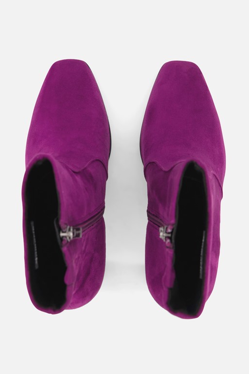 Tamaris Vegan Enkellaarsjes roze Textiel