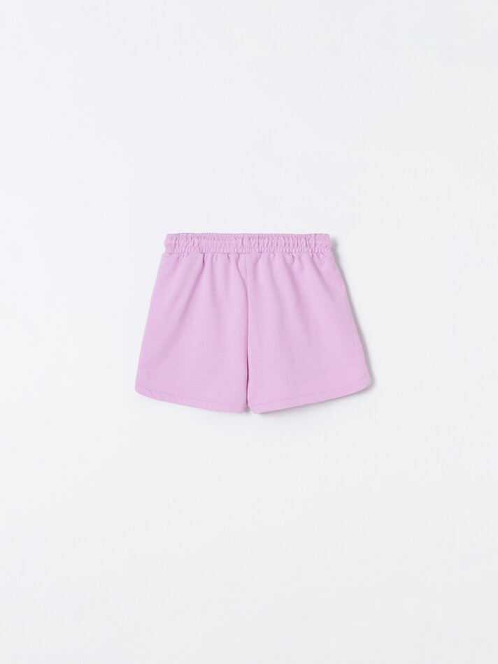 Conjunto com 2 shorts de pelúcia lisos e básicos - Ocean