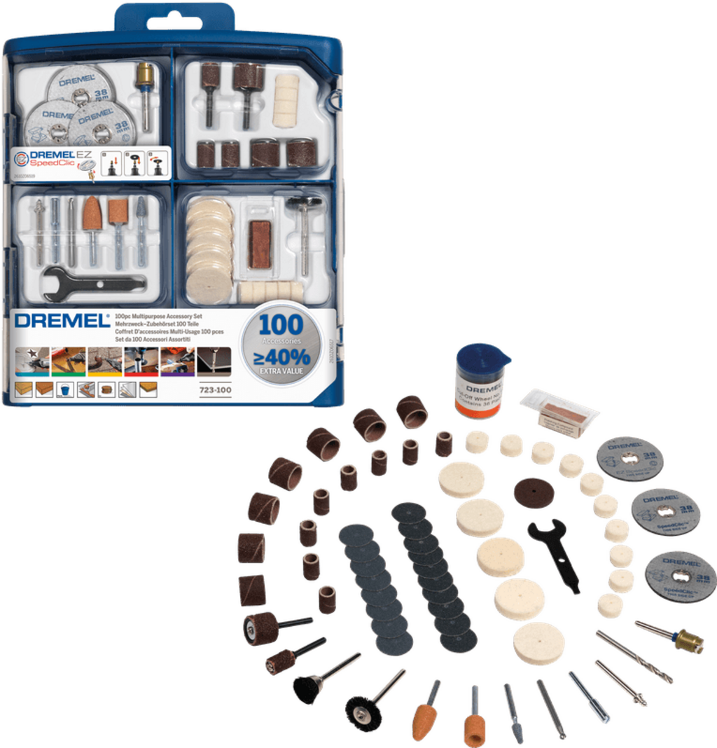 Dremel  Mehrzweck-Zubehör-Set, 100 Teile    Zubehör für Anwendungen jeder Art