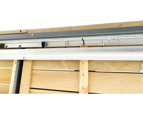 Bellavista Newport eettafel, 100 x 77 cm, aluminium/teakhout, grijs