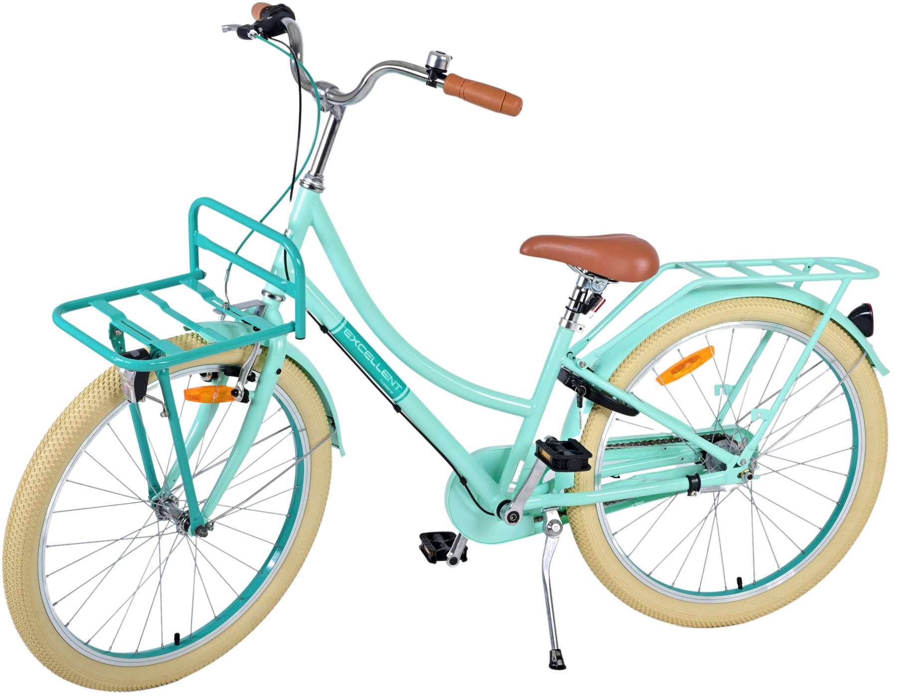TPFSports Excellent Kinderfahrrad - Mädchen - 24 Zoll - 3 Gänge - Rücktritt + Handbremse - Schwarz