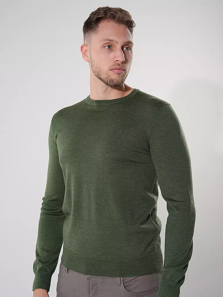 POLO RALPH LAUREN Pullover Slim Fit olive