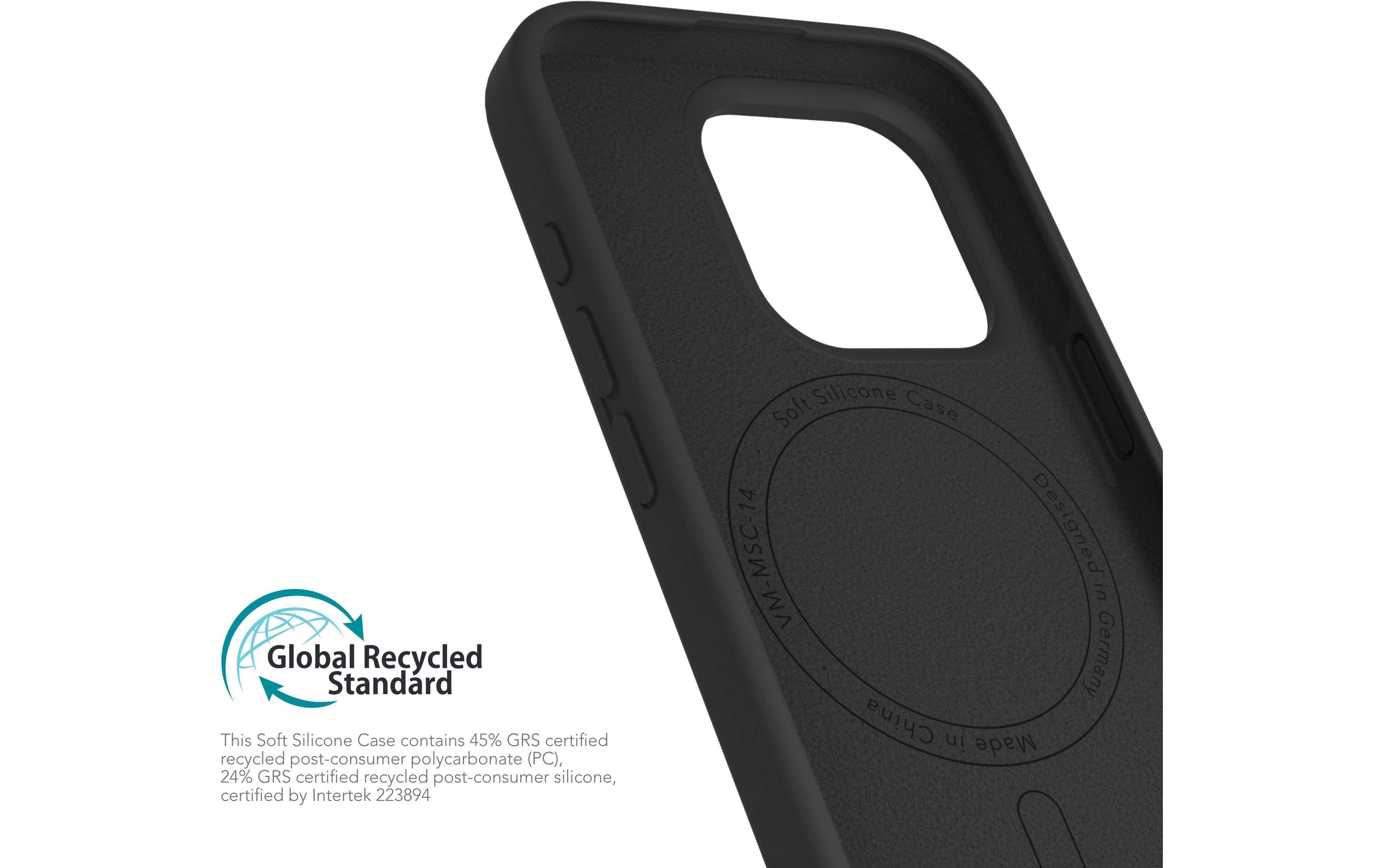 Back Cover Soft Silicone iPhone 16 Pro Max BlackSilicone Backcover für das Apple iPhone 16 Pro Max