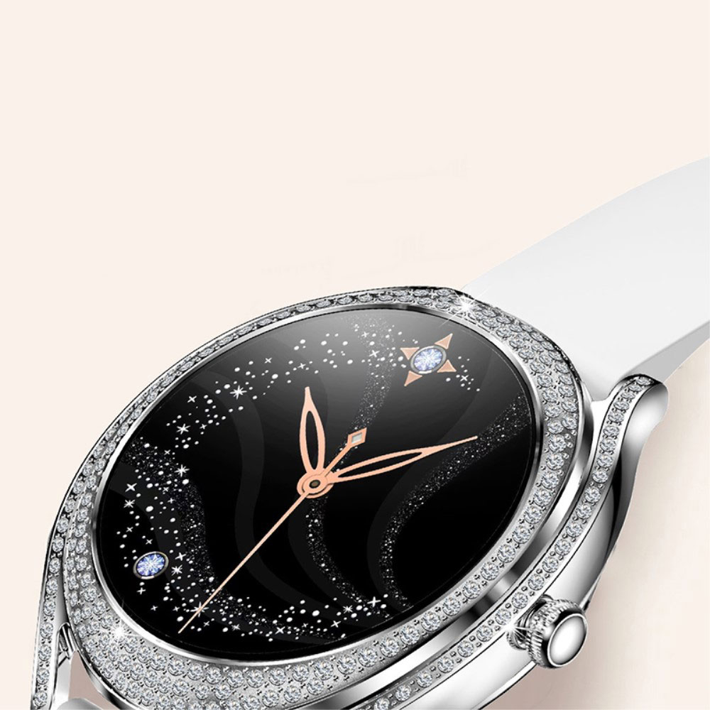 Smart Watch Fitness Tracker für Frauen mit Strasssteinen 1.28