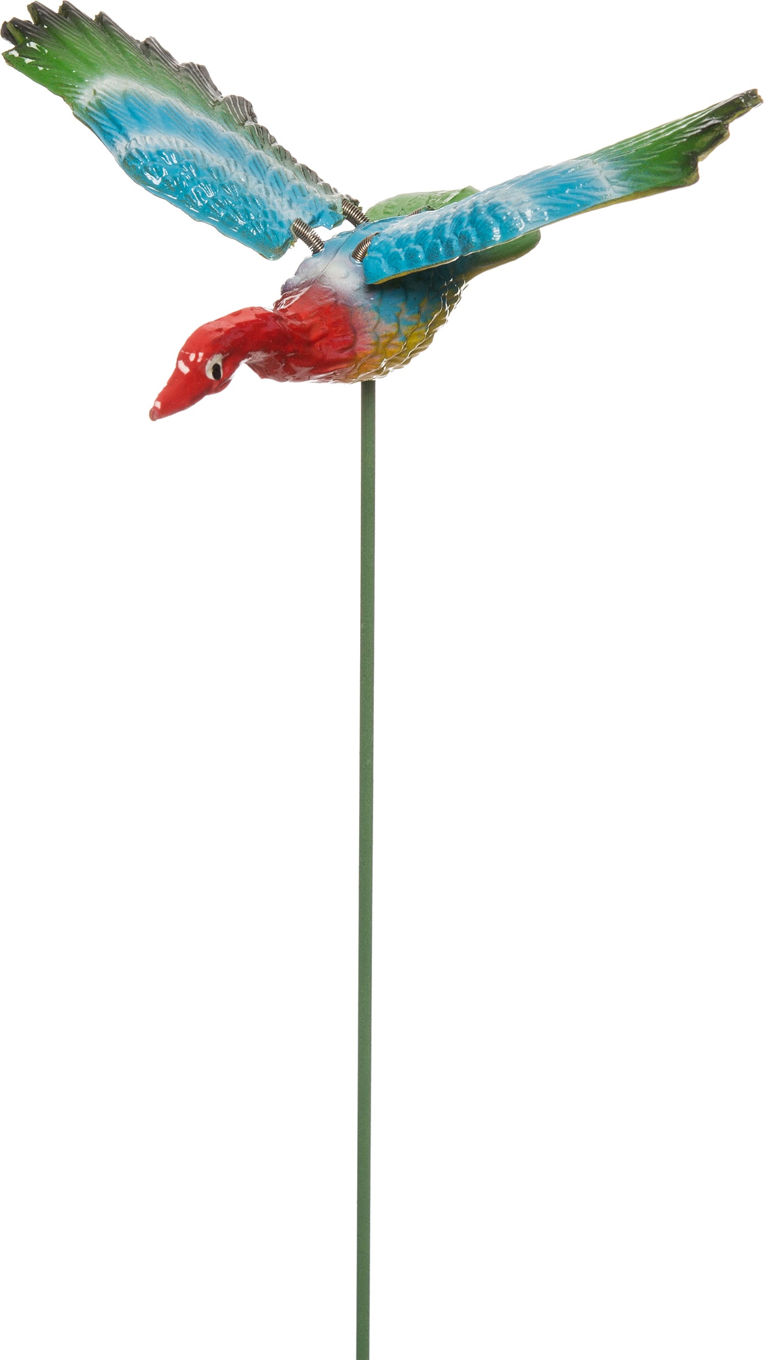 Intratuin tuinsteker vogel blauw 7,5 x 12 x 36,5 cm