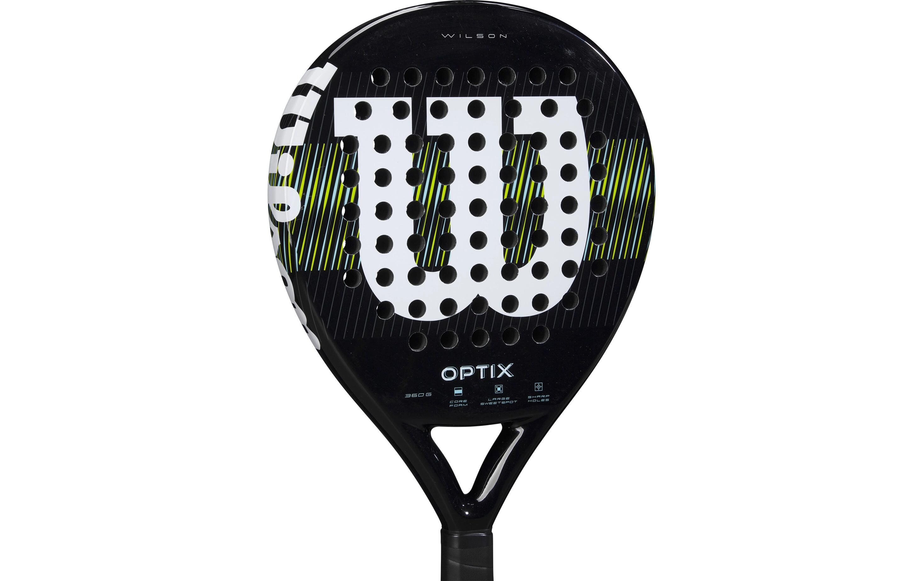Padelracket Optix V1 SchwarzPadelschläger mit Carbon Rahmen