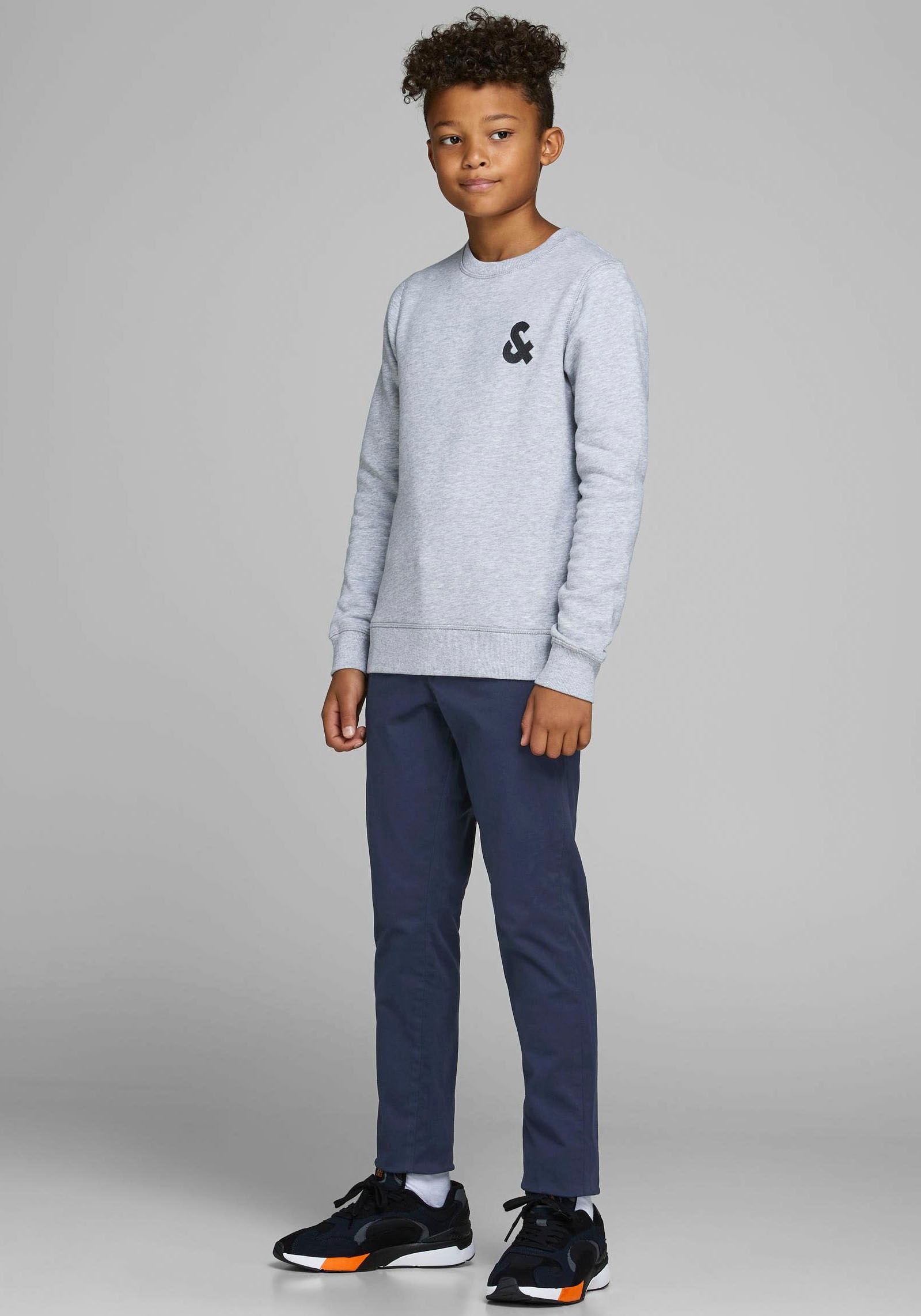 Jack & Jones Junior Chinos »JPSTMARCO bequem, elastisch, pflegeleicht«  unifarben, casual, slim fit, Web
