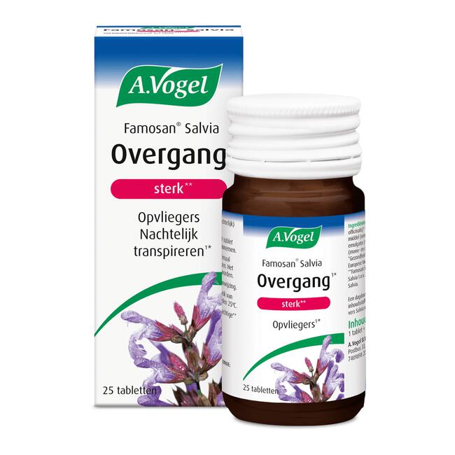 A.Vogel Famosan Salvia Sterk** Bij Opvliegers1* Tabletten 25 stuks