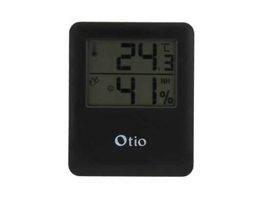 OTIO - Thermomètre / Hygromètre intérieur magnétique Noir