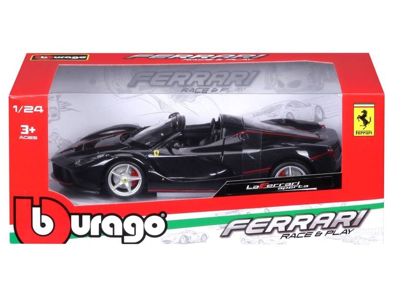 BBurago Ferrari R&P Aperta Schwarz 1:24 Sammlermodell im Massstab 1:24