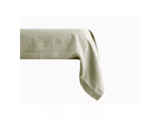 Taie de traversin Palace pur coton teint lavé, 63 fils/cm² Vent du sud - Palace Romarin - 43 x 195 cm