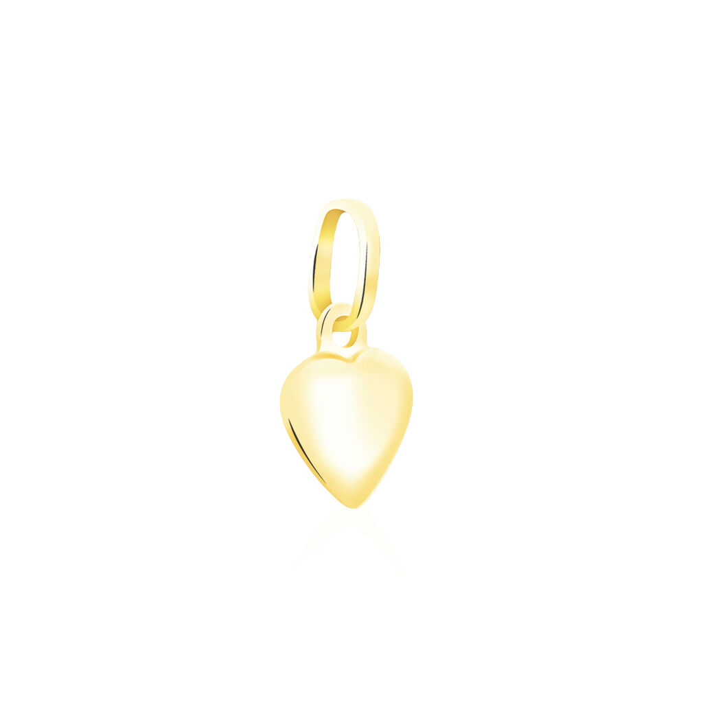 Pendentif Eudocie Coeur Mat Et Brillant Or Jaune