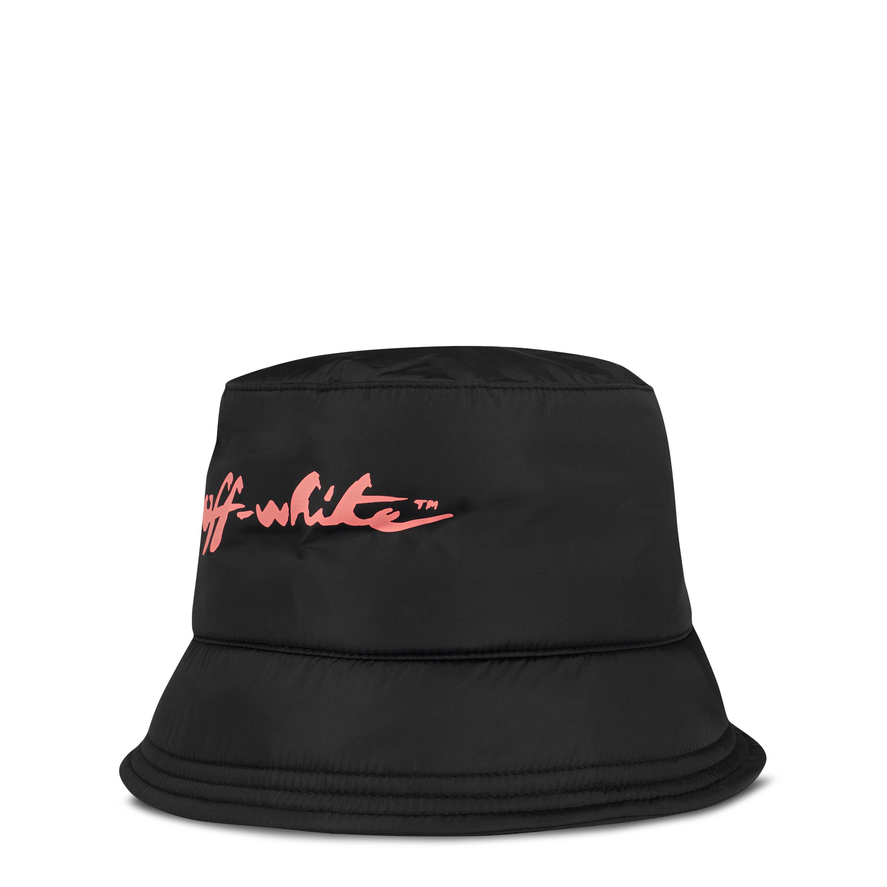 Off White Script Print Bucket Hat