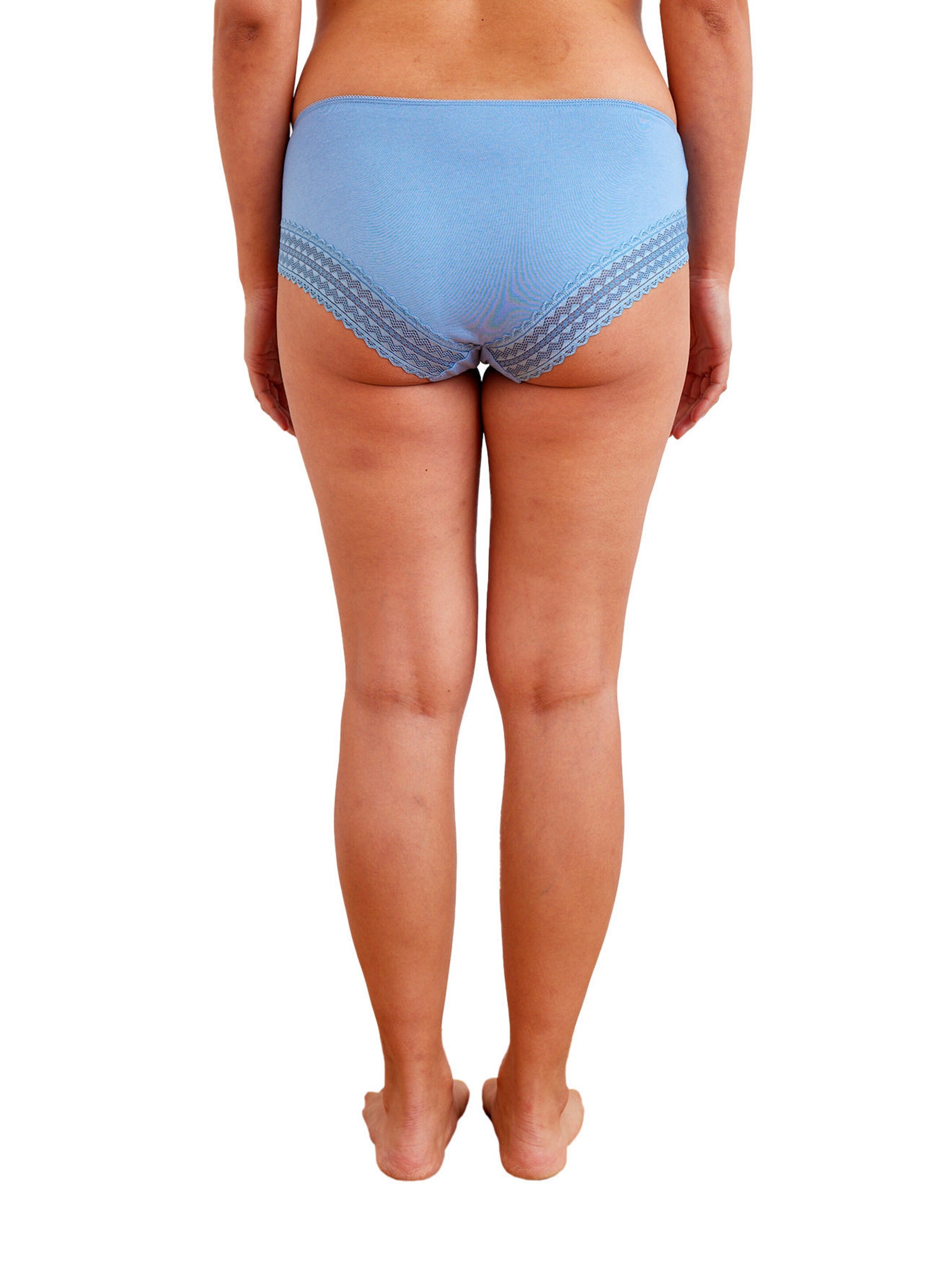 Vertbaudet Bio-Kollektion: 3er-Pack Umstands-Slips mit Spitze rosa