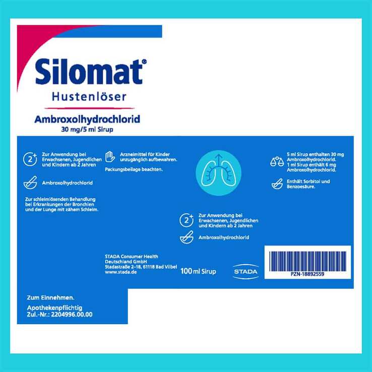 Silomat Hustenlöser Ambroxolhydrochlorid 30mg / 5ml, 100 ml